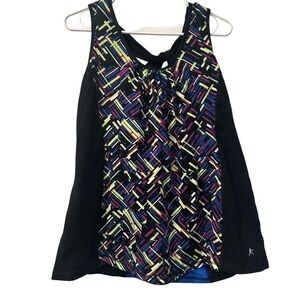 DANISKIN NOW Colorful Geometric Women's 3X Active Wear Yoga Top
